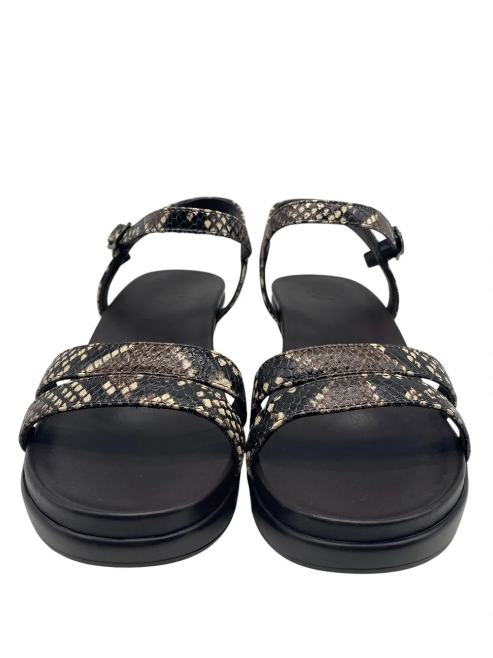 Abeo Womens Shoes Faith Sandals Sz 7.5 Brown Snake Leather Metatarsal High Arch